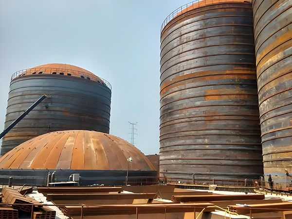 三角镇焦粉钢板仓